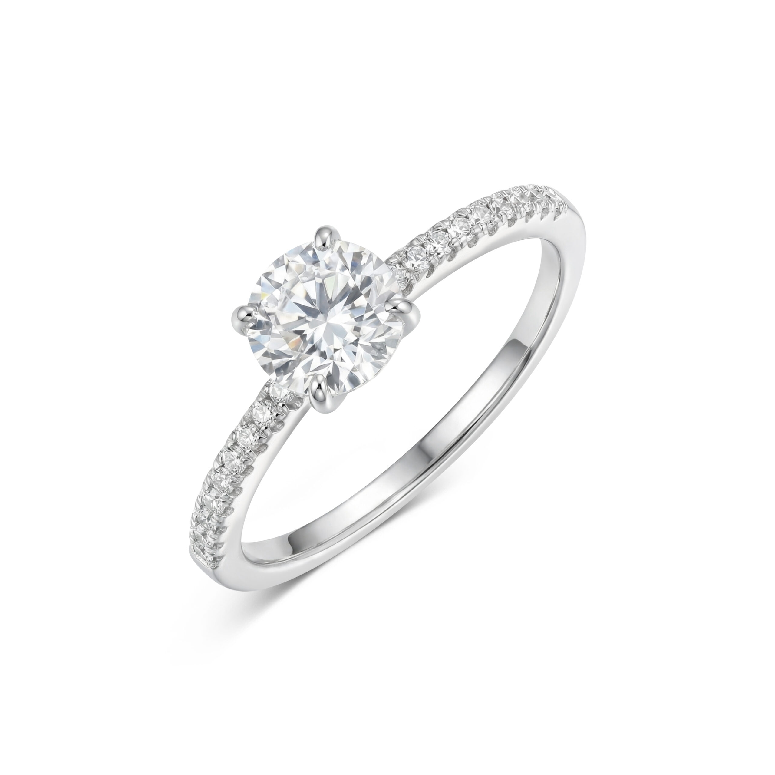 טבעת סוליטר מוסנייט – תמונה 2